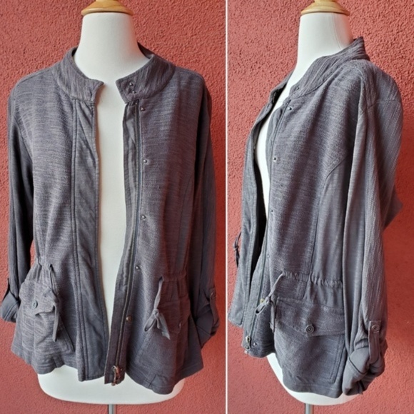 Anthropologie Cinched Knit Anorak - Picture 2 of 7